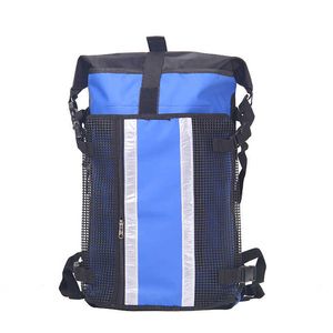 PVC Imperméable Imperméable Sac Ocean Pack 30L Drybag Sac À Dos Moto En Plein Air Radeau Résistant À L'eau Sac Trekking Mochila Q0705