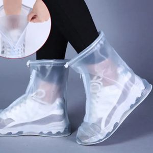 PVC waterdichte schoenen bedekken siliconen unisex beschermers regenlaarzen voor binnen buiten regenachtig herbruikbaar geen slip laars 231221