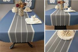 PVC Impermeabilizante Antiidripe y lavado Mesa de color sólido Arte Mesa de té rectangular Mostín Simple Tablecloth7023608