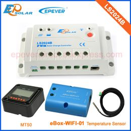 Caricatore di controllo PWM solare 20A 20amp LS2024B con wifi per uso del telefono cellulare sensore di temperatura e contatore remoto MT50