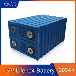 PWOD 3.2V 200AH 16 STKS Originele Calb Batterij Plastic Shell LifEPO4 Cel Oplaadbare Solar12V 24V 48V 200AH Cellen Pakket