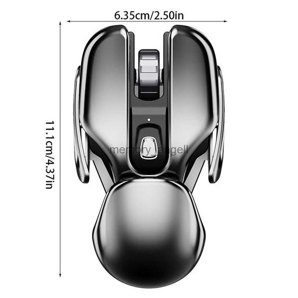 PX2 Métal 2 4G Rechargeable Sans Fil Muet 1600DPI Souris 6 Boutons pour PC Ordinateur Portable Gaming Bureau Maison Souris Étanche HKD230825