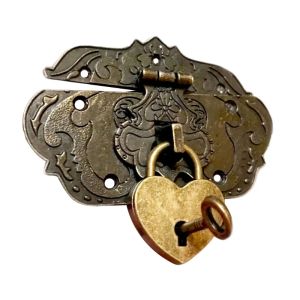 PXPD Boîte à bijoux Hasp Vintage Decorative Latch verrouillage de meubles de meubles