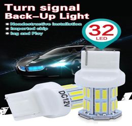 PY21W BAU15S 7440 3156 7443 3157 1156 P21W LED ampoule de feu de recul de voiture ampoule de clignotant arrière W21W 32SMD 7020 lampe de secours blanche 6285998