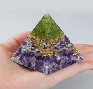 pirámide Amatista Árbol de la vida Orgone Novedades Energía Curación Cristal Piedra Obsidiana Esfera Turquesa Chakra Meditación Equilibrio