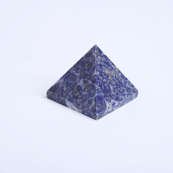 Pyramide-Finest Big Lapis Lazuli Pierre précieuse sculptée en cristal pyramidal de 3,1 cm pour l'artisanat de guérison