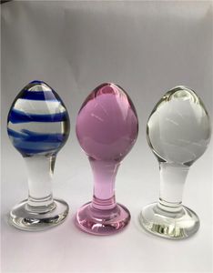 Pyrex Glass Anal Plug Butt Plug Verre Butt Plug Pénis Baguette Érotique Jouets Anal Gode Sex Toys Masturbateur Stimulateur pour Couples9037922