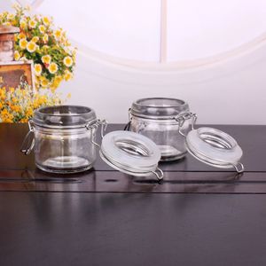 Pyrex Glass Dry Herb Tabak Roken Opbergdoos Stash Case Jar Fles Draagbare Houder met Gesp Lock Seal Cover Grinder Accessoires