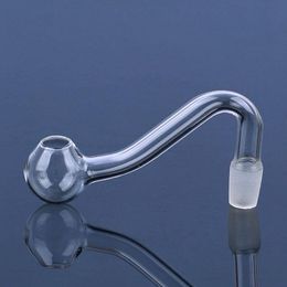 Tuyau de brûleur à mazout en verre Pyrex 10mm mâle femelle tuyaux en verre transparent adaptateur banger clou pour bang à eau Cocqg