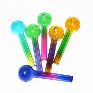 Pyrex Glass Oil Burner Pijp 10mm Smoking Adapter Hand Pipe Kleine Mini DAB RIGHT Bong Hookah Accessoires