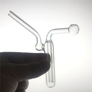 Mini quemador de aceite de vidrio Bong Hookah Tubas de agua con espesas Pyrex Clear Heady Recycler Dab Rig Hand Bongs para fumar