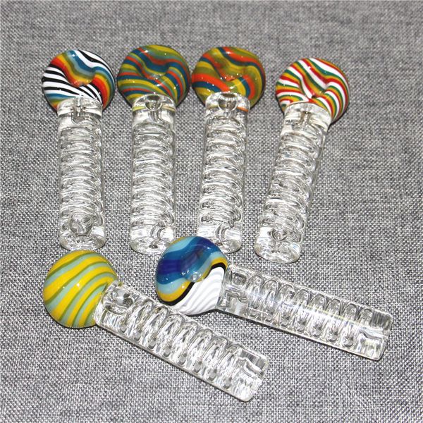 Pyrex glicerina Glass Oil Burner Pipes Mini Colorful Hand Pipe Ash catcher Accesorios para fumar Pipa de tabaco