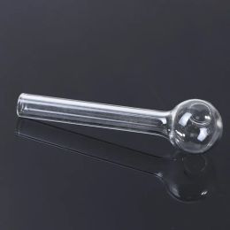 El agua de cristal de los tubos somking del clavo del tubo claro grueso del tubo que fuma de la hornilla de aceite de la cachimba de Pyrex bong ZZ