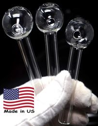 Tubo de quemador de aceite de vidrio grueso Pyrex fabricado en EE. UU., envío desde EE. UU., bolsa de 100 piezas