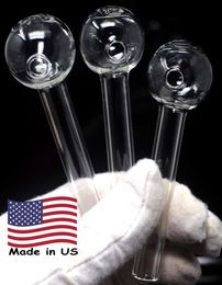 Tubo de quemador de aceite de vidrio grueso Pyrex fabricado en EE. UU., envío desde EE. UU., bolsa de 20 piezas