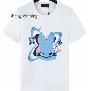 Pyscho Bunny Shirt Designer Skull Match Top Top Coton O Neck Rabbit Animal Print T-shirts For Women Rabbit Custom Imprimé Pop Tees 3995 76 1913