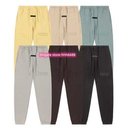 Pysn 2023 nieuwe heren- en damesbroek High Street merk Essentialsweatpant Wei dubbele draad reflecterende legging sport casual