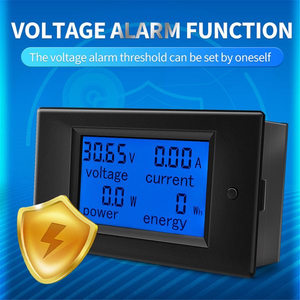 PZEM 0-100A 4 en 1 DC Électricité Monitor Monitor LCD Digital Voltmètre Ammeter Power Energy Multimètre Panners Metter