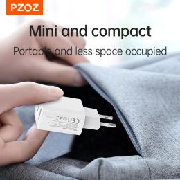 Pzoz 38W USB Type C Charger Snel opladen voor iPhone 15 14 13 12 Pro Max plus PD 20W QC 3.0 Telefoon Quick Charge Dual Travel Plug
