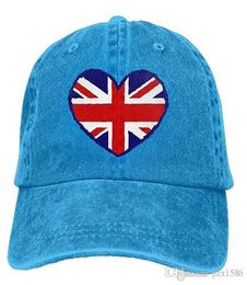 PZX Baseball Cap pour hommes femmes drapeau britannique Unisexe Coton Jeans ajusté Cap chapeau multicolore en option2557807