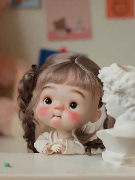 Q 1/6 sd BJD Doll baby bjd recast Personalizar muñecas de resina de lujo Muñeca desnuda pura Cabeza móvil con cuerpo pequeño en stock envío gratis 240304