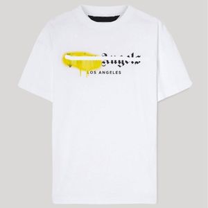 Q T-shirt de mode pour hommes et femmes T-shirts Designer Angel Palm Pa Los Angeles Pulvérisé T-shirts de luxe Angles à manches courtes Casual Summer Streetwear Tops Vêtements Vêtements