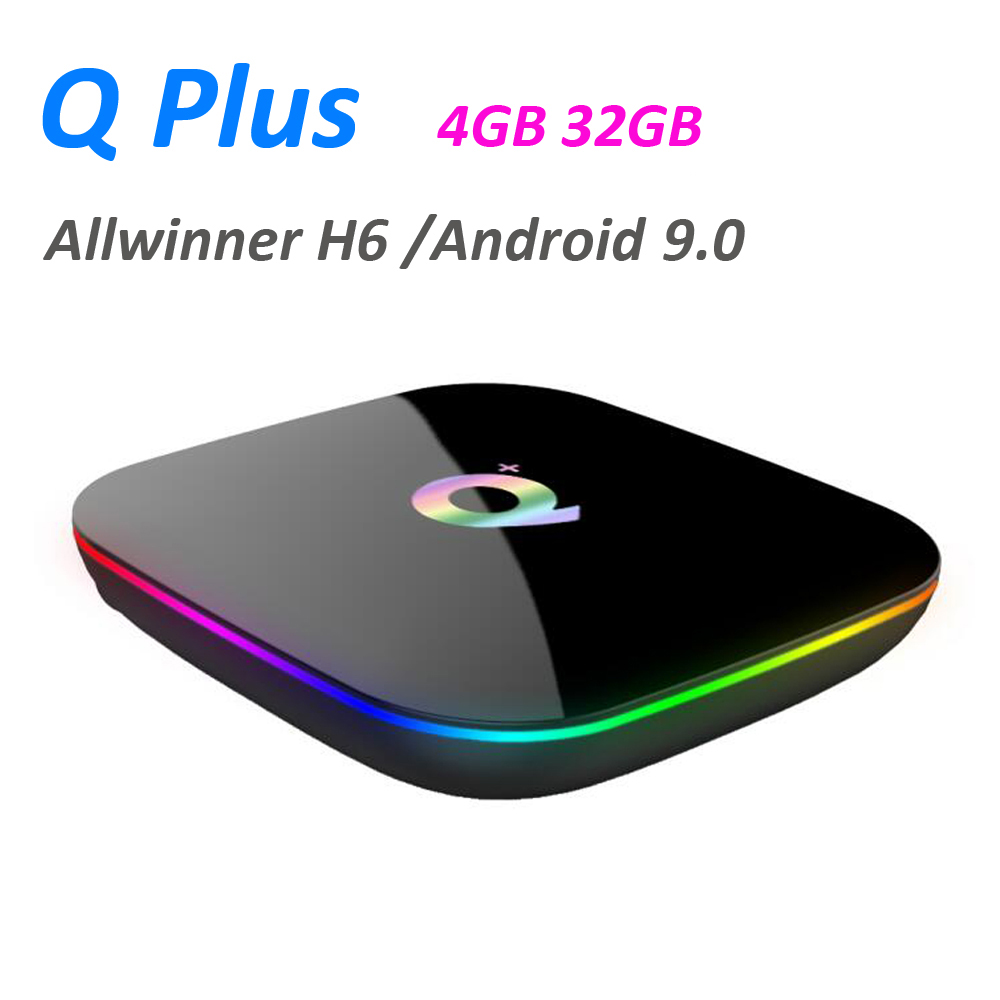 Q Plus Smart Android 9.0 TV-box 4 GB 32 GB USB 3.0 Netflix AllWinner H616 PK T95 S905x3 Set Top Box