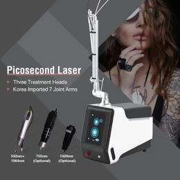 Q-switch Pico Laser Best verkopende Pico Second Yag Laser Tattoo Removal Picosecond Laser Machine voor pigment correcte huidverjonging Aanscherping Whitening