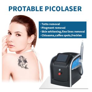 Q Switched Nd Yag Picosecond Pico Laser Tattoo Removal Machine Laser Sproet Spot Pigment Behandeling 1064nm 532nm 755nm 1320nm Draagbare Snelle Pijnloze Apparatuur