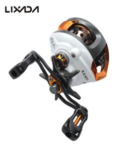 q0205 Lixada 12 1 roulements à billes droite gauche Baitcasting moulinet pêche mouche haute vitesse moulinet de pêche avec système de freinage magnétique2657309291