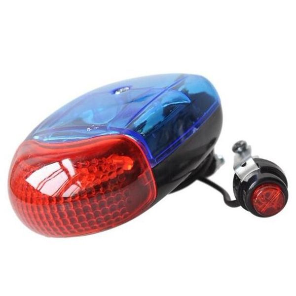 Q021 Cycling Lights Bike Cycling Bicycle 8 Sons Electronic Horn Bell Sirren 5 LED ACCESSOIRES DE CLATS AVERTISSEMENTS LED