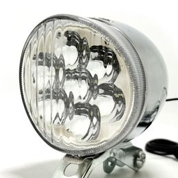 Q040 Bicycle Light 7 LED Retro Classic Bike Headlight Bicycle Retro Head Light Front Fog de sécurité LAMPE DE SÉCURITÉ