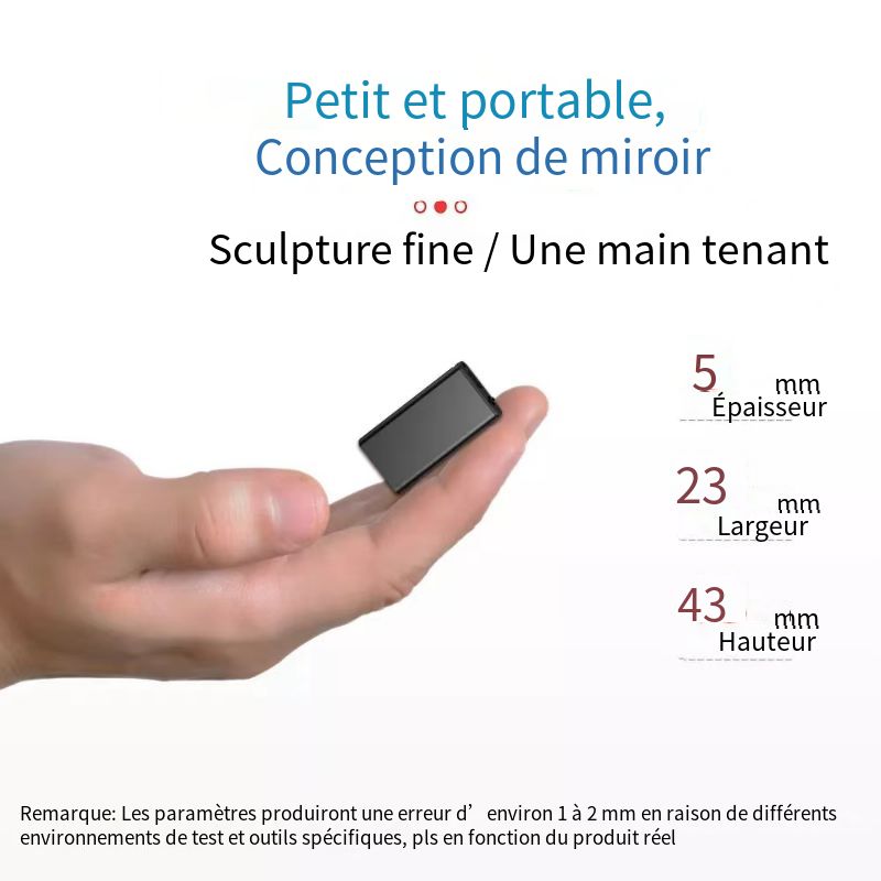 Q1 Mini Enregistreur Vocal Numérique Professionnel Dictaphone Ultra Mince HD Cryptage de la Sécurité des Enfants MP3 Lecteur de Musique Réunion Classe Conférence