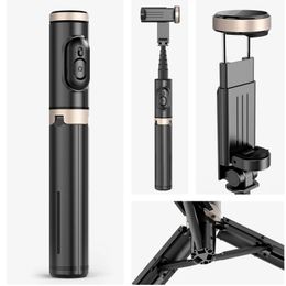 Q12 Bluetooth Wireless Handheld Selfie Stick Tripod Stringable Monopod met afstandsbediening voor Huawei iPhone 13 Pro Max Xiaomi Telefoon Live