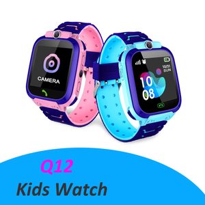 Q12 enfants montre intelligente LBS SOS anti-perte Smartwatch bébé 2G carte SIM horloge appel localisation Tracker Smartwatch PK Q50 Q90