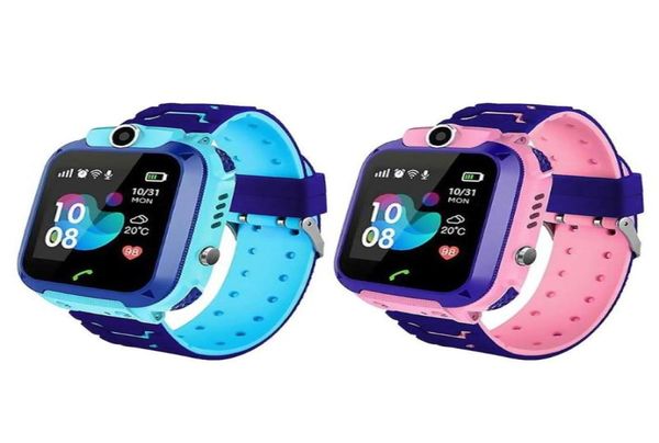 Q12 montre intelligente LBS enfant montres intelligentes bébé montre 144 pouces voix Chat Finder localisateur Tracker Anti perte moniteurs montres intelligentes 3127596