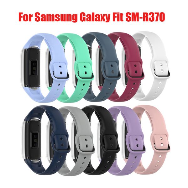 Sangle de bouclage de Bracelet en silicone de haute qualité pour Samsung Galaxy Fit SM-R370 bracelets de montre en Silicone multicolore