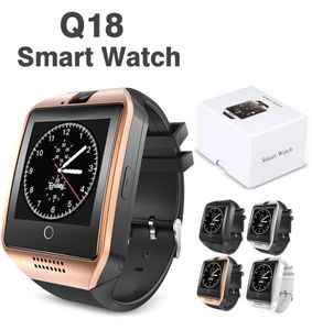 Q18 Smart Watch Bluetooth Wristband Smartwatch TF SIM Card NFC Camera Chat Soft Logiciel Smart Watches Compatible Android Phone Phones IN5636326