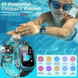 Q19 Smart Watch waterdichte Sport Z6 Kids Smart Watch LBS Tracker Smartwatches Sim Card Slot met camera SOS voor Universal Smartphones