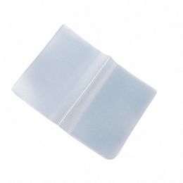 Q1QA Pochette transparente en plastique PVC Nom ID Porte-carte de crédit Organisateur Keeper Pocket B9S8 #