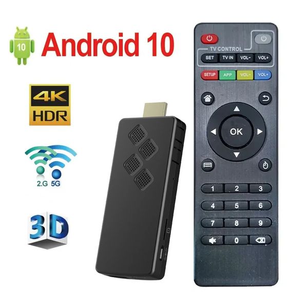 Q2 Smart TV Stick Android 10 2GB 16GB AllWinner H31 compatible con 4K 24G 58G Wifi Streaming Bluetooth Box 1GB 8GB 240130