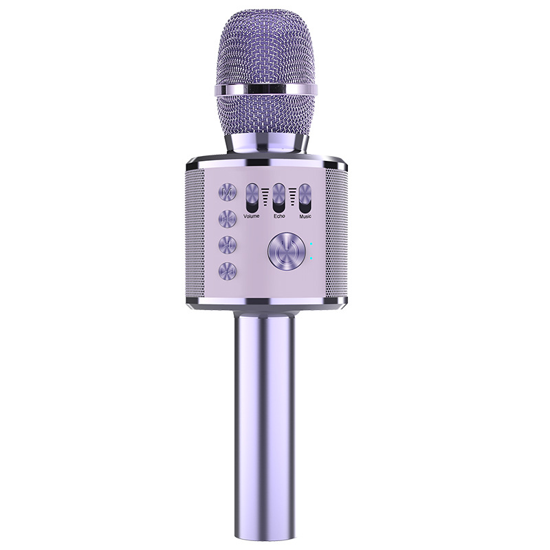 Q37 Беспроводной караоке-микрофон Bluetooth-совместимый динамик KTV-плеер для смартфона в подарок для детей