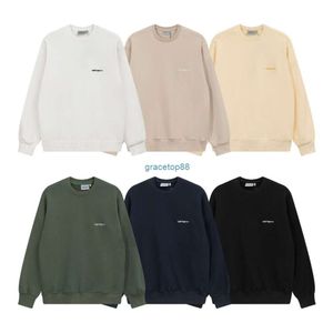 Q3dk Sweats à capuche pour hommes et femmes Sweatshirts Designer Marque de mode Kahart Carhat Pull japonais Classique Lettre Broderie Jeunesse Col rond Pull Manteau Top