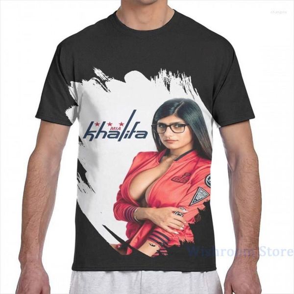 Q3k6 Hommes t-shirts Mia Khalifa Chemise Hommes T-shirt Femme Imprimé Mode Fille Haut Pour Garçon T-shirts À Manches Courtes T-shirts