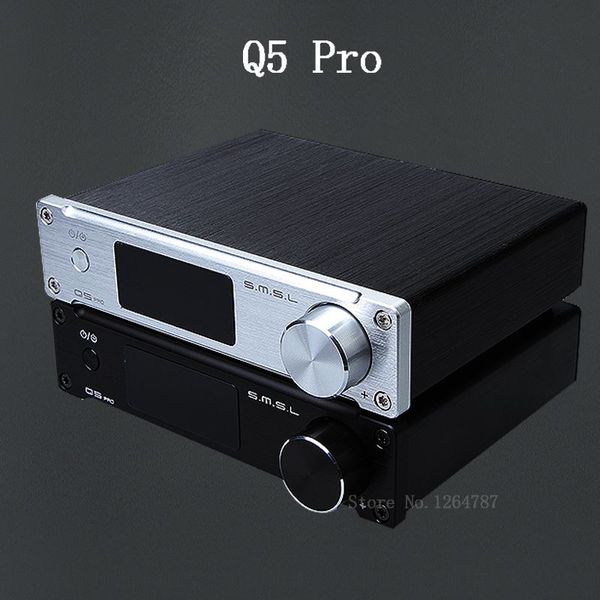 Envío gratuito Q5 Pro Alta calidad HiFi 2.0 Amplificador de audio digital puro para el hogar Entrada óptica / coaxial / USB / potencia 45 W * 2 Control remoto