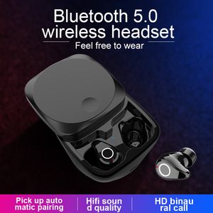 Q5 TWS Mini Bluetooth 5.0 Binaural Headset 6D Stéréo True Wireless Gaming Écouteurs intra-auriculaires Réduction du bruit, chargeur de batterie avec micro