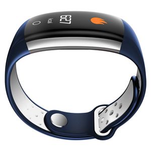 Q6 Bracelet intelligent HR moniteur d'oxygène sanguin montre intelligente Fitness Tracker tension artérielle étanche IP68 Sport montre-bracelet pour Android iPhone iOS