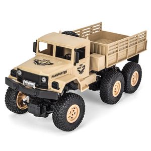 Q68 / Q69 1/18 2.4G 6WD 10KM / H RC LED Militarial Auto Voertuig Onderwijs Kinderen Speelgoed Geschenken