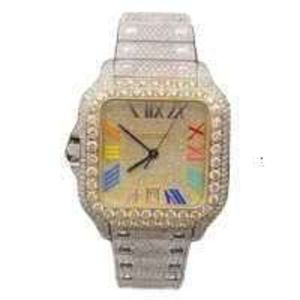 Q6WG montre-bracelet personnalisé rappeur hip hop bijoux hommes vvs diamants montre glacée VVS1 montre pour homme et femmeUWVU0MY3