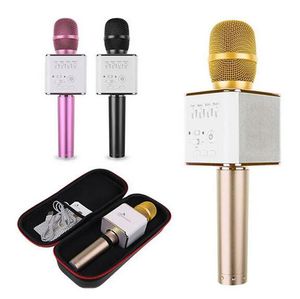 Q7 Bluetooth-microfoon Draagbare draagbare draadloze KTV-karaokespeler Luidspreker MIC-luidspreker voor smartphone iPhone 15 14 13 12 11 Max Pro Plus Samsung Vs Q9 WS858